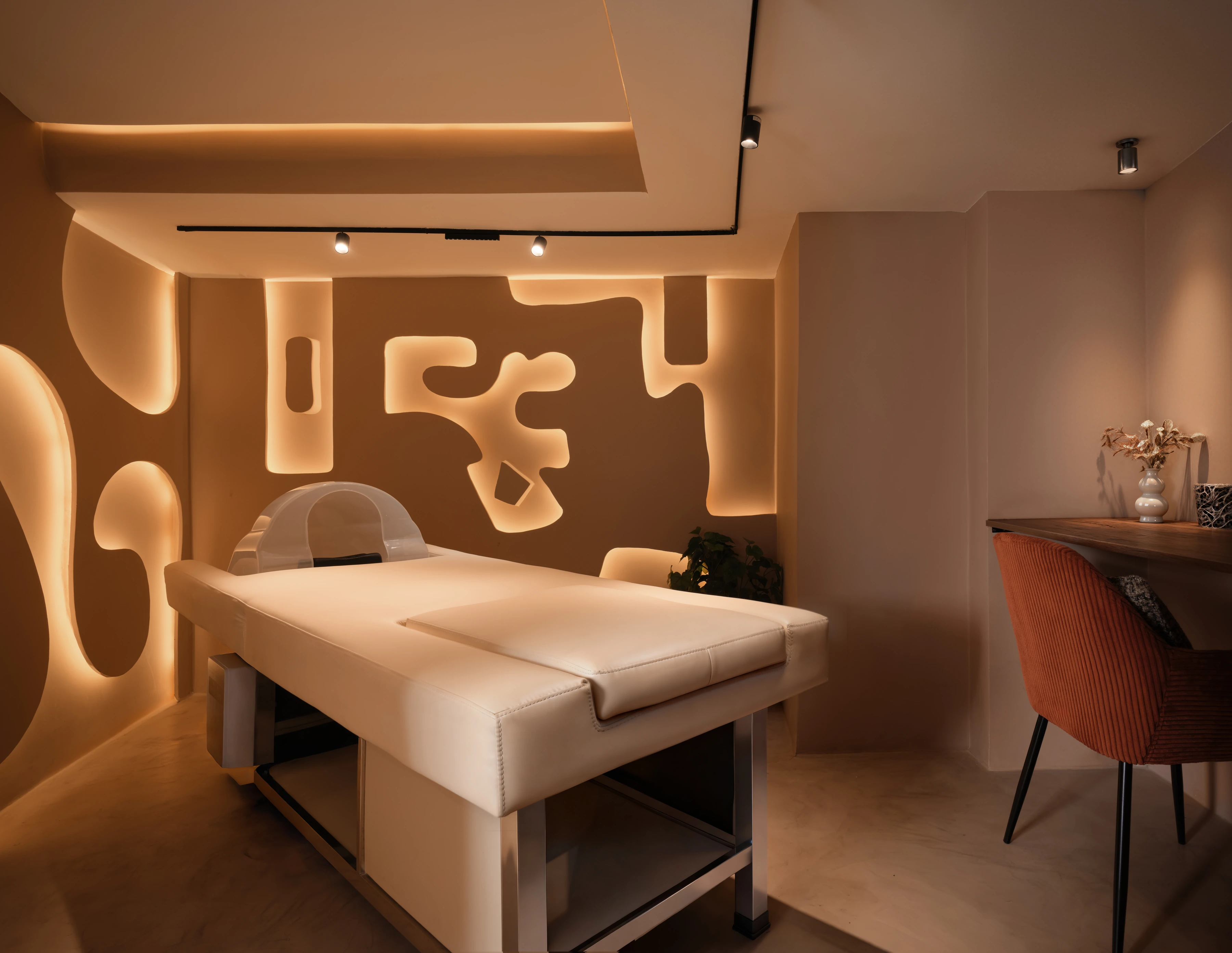 Cabine de soins du projet Aura Spa à Casablanca